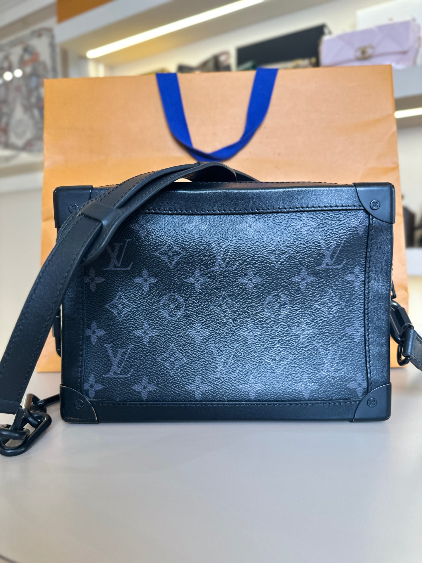 LOUIS VUITTON SOFT TRUNK MM ECLIPSE MONOGRAM