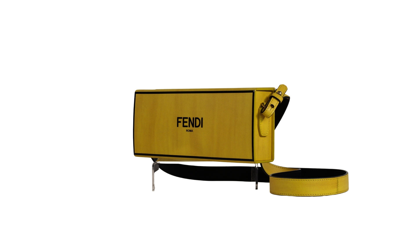 FENDI CALF BOX SHOULDER BAG