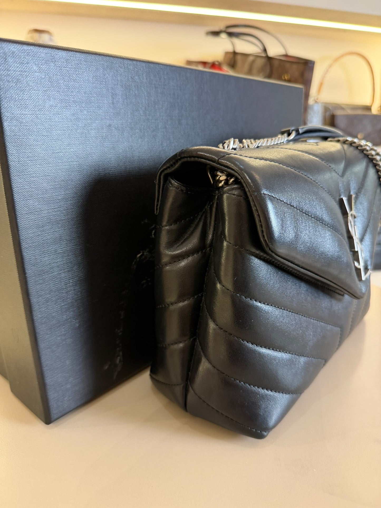 YSL LOULOU SMALL BLACK