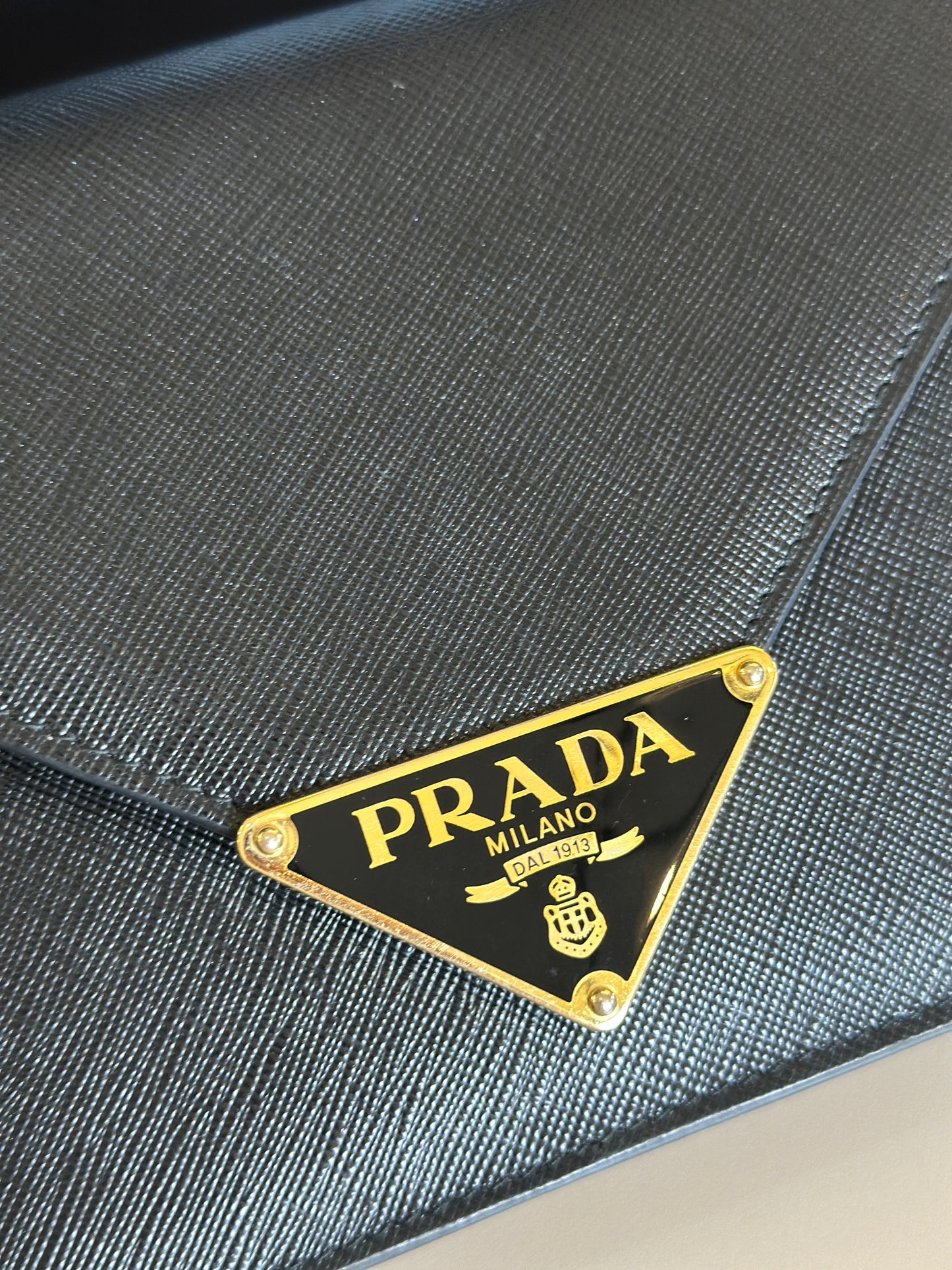 PRADA SAFFIANO ENVELOPE CHAIN BAG