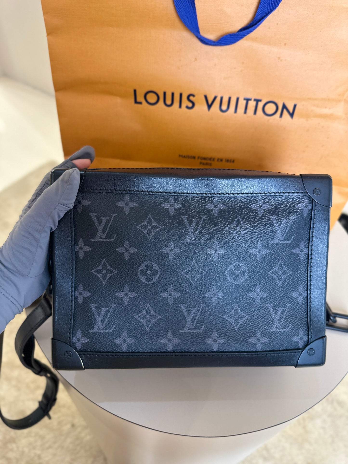LOUIS VUITTON SOFT TRUNK MM ECLIPSE MONOGRAM