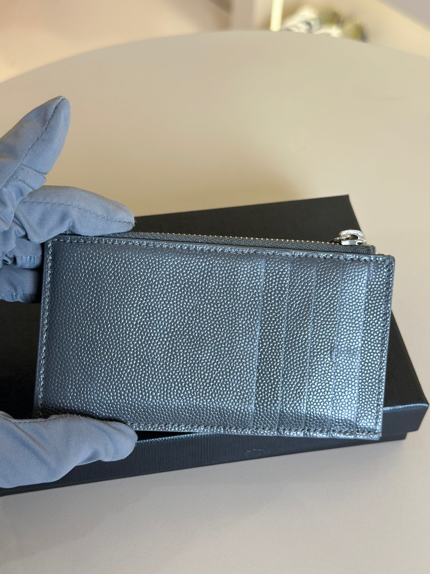 YSL ZIPPER CARDHOLDER