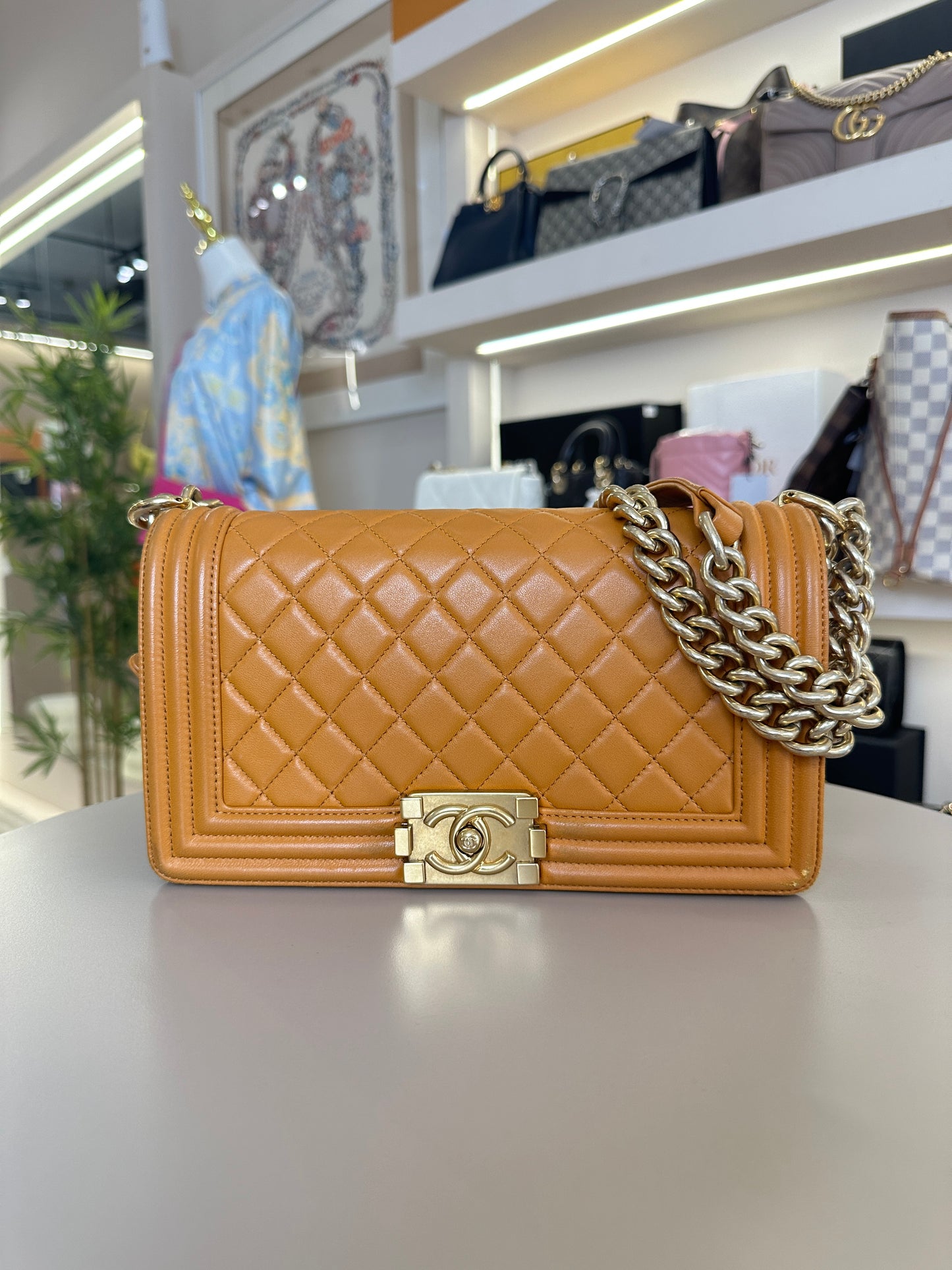 CHANEL BOY MEDIUM LAMBSKIN
