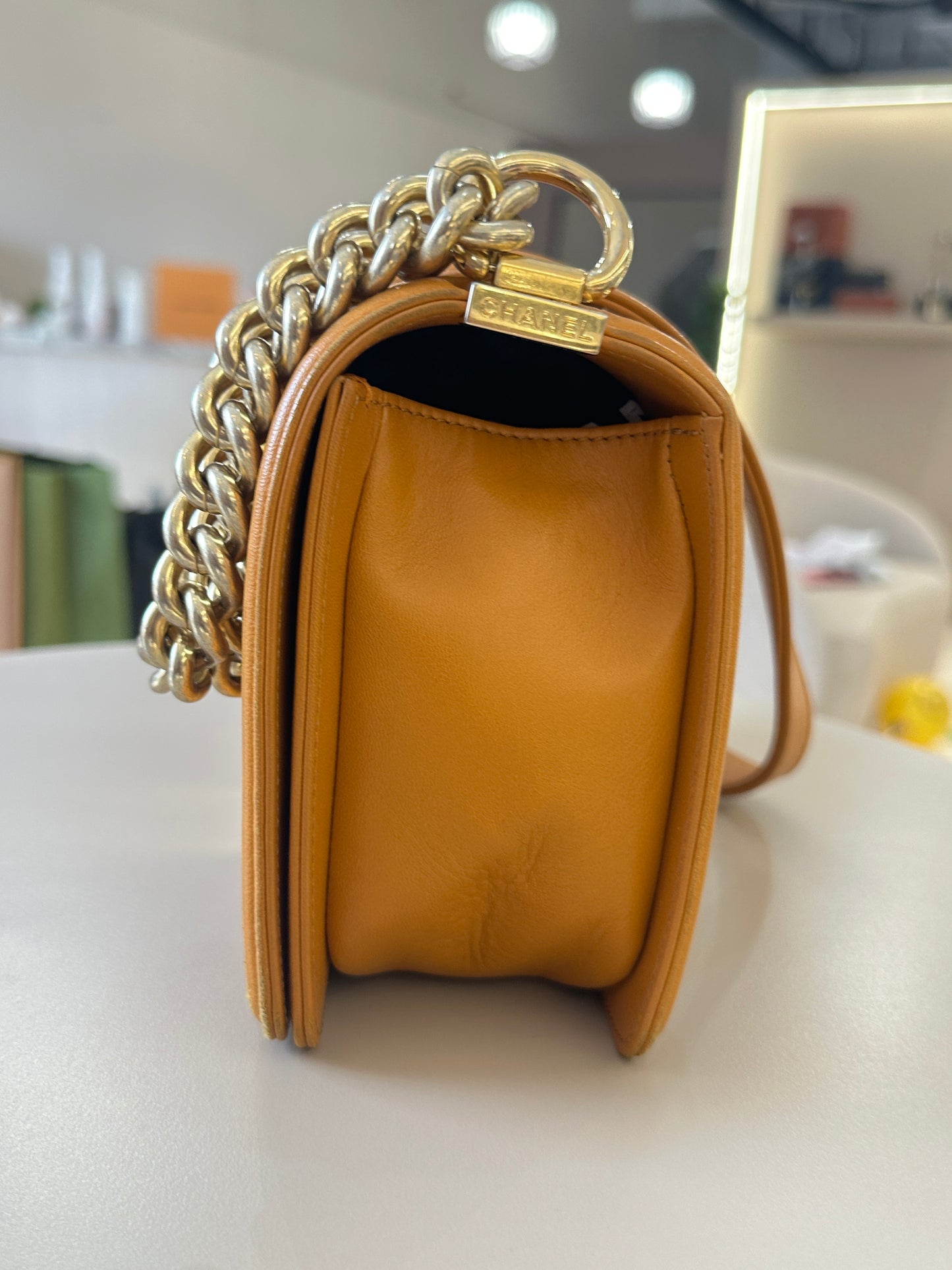 CHANEL BOY MEDIUM LAMBSKIN