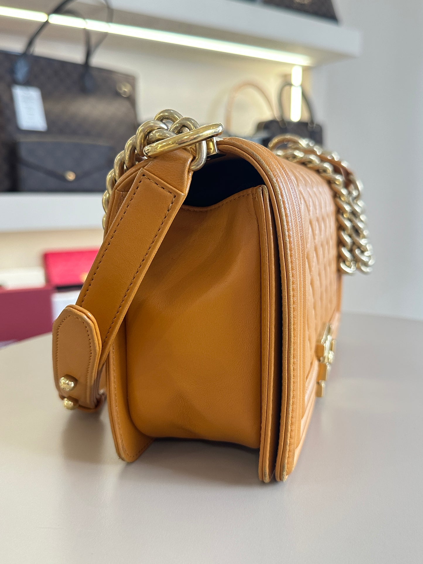 CHANEL BOY MEDIUM LAMBSKIN