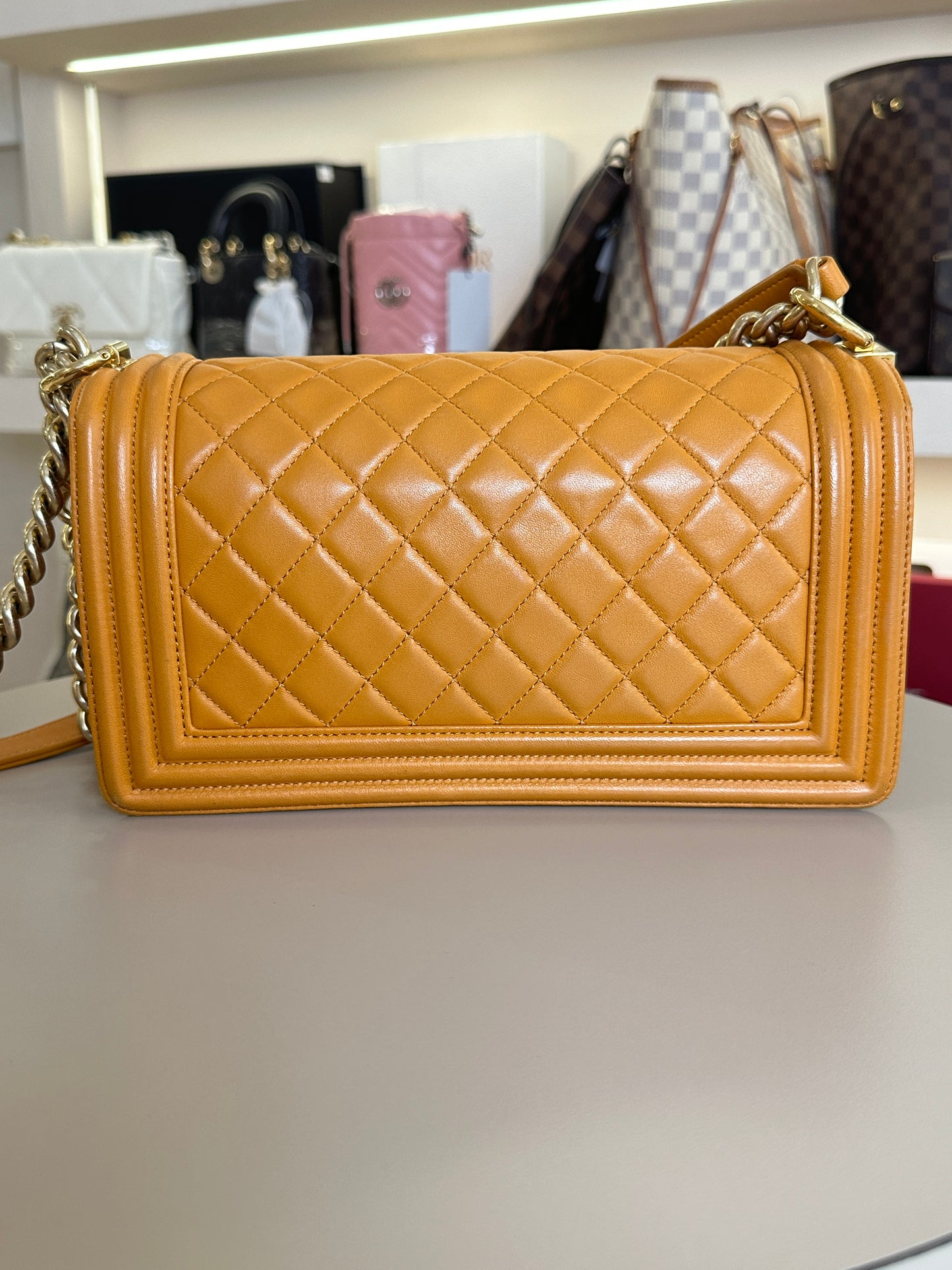 CHANEL BOY MEDIUM LAMBSKIN