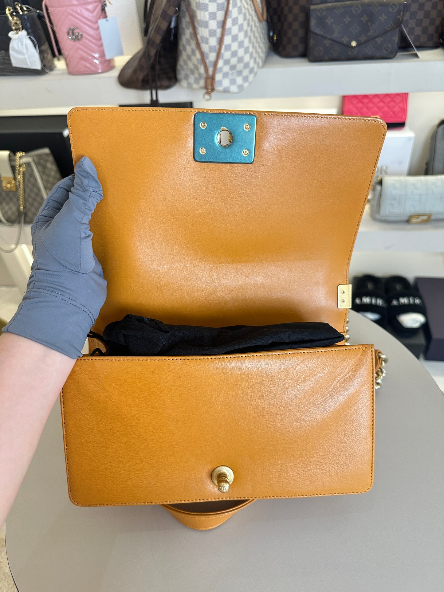 CHANEL BOY MEDIUM LAMBSKIN