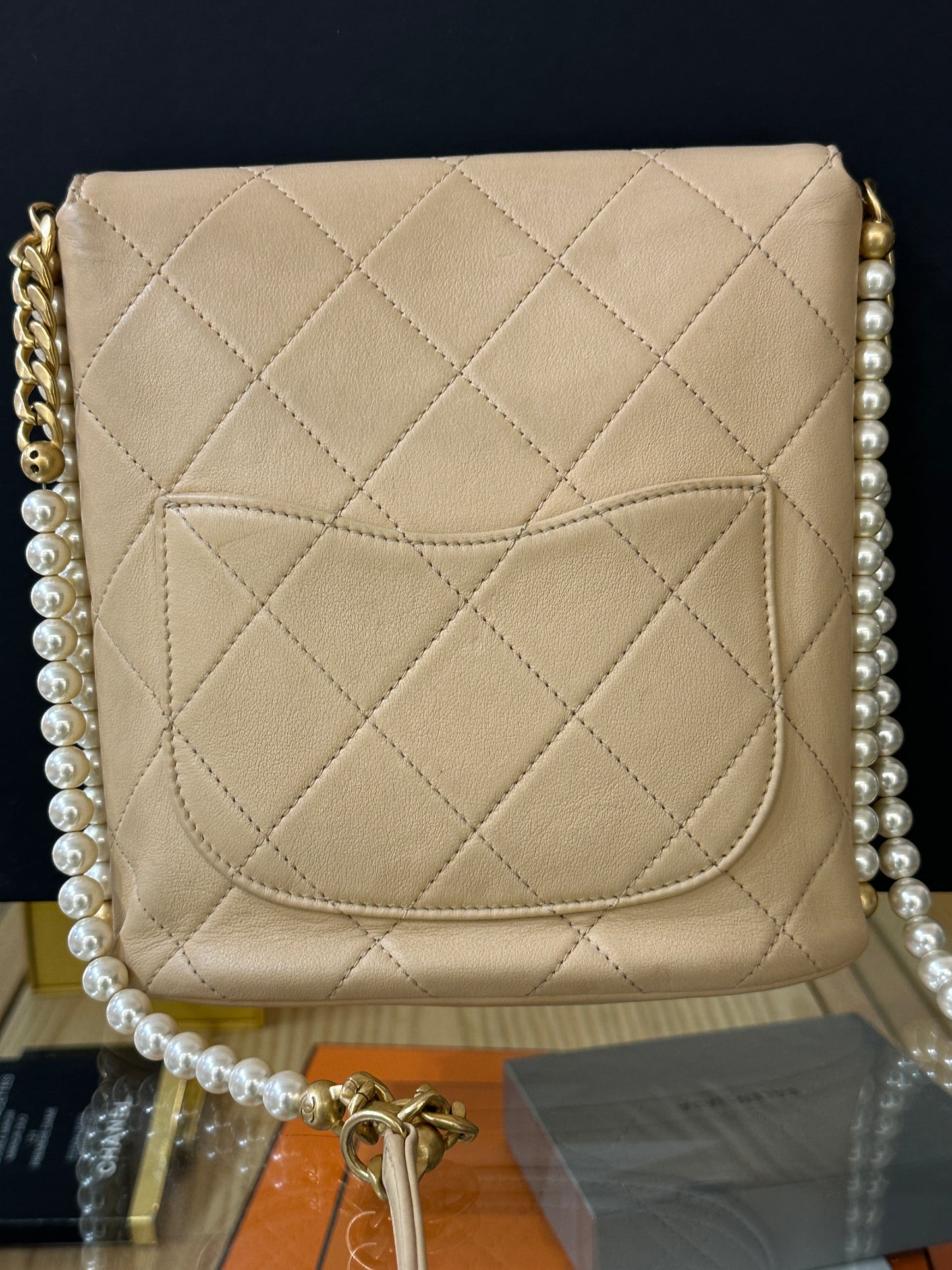 CHANEL PEARL FLAP BAG