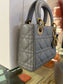 MINI LADY DIOR OPALINE GRAY