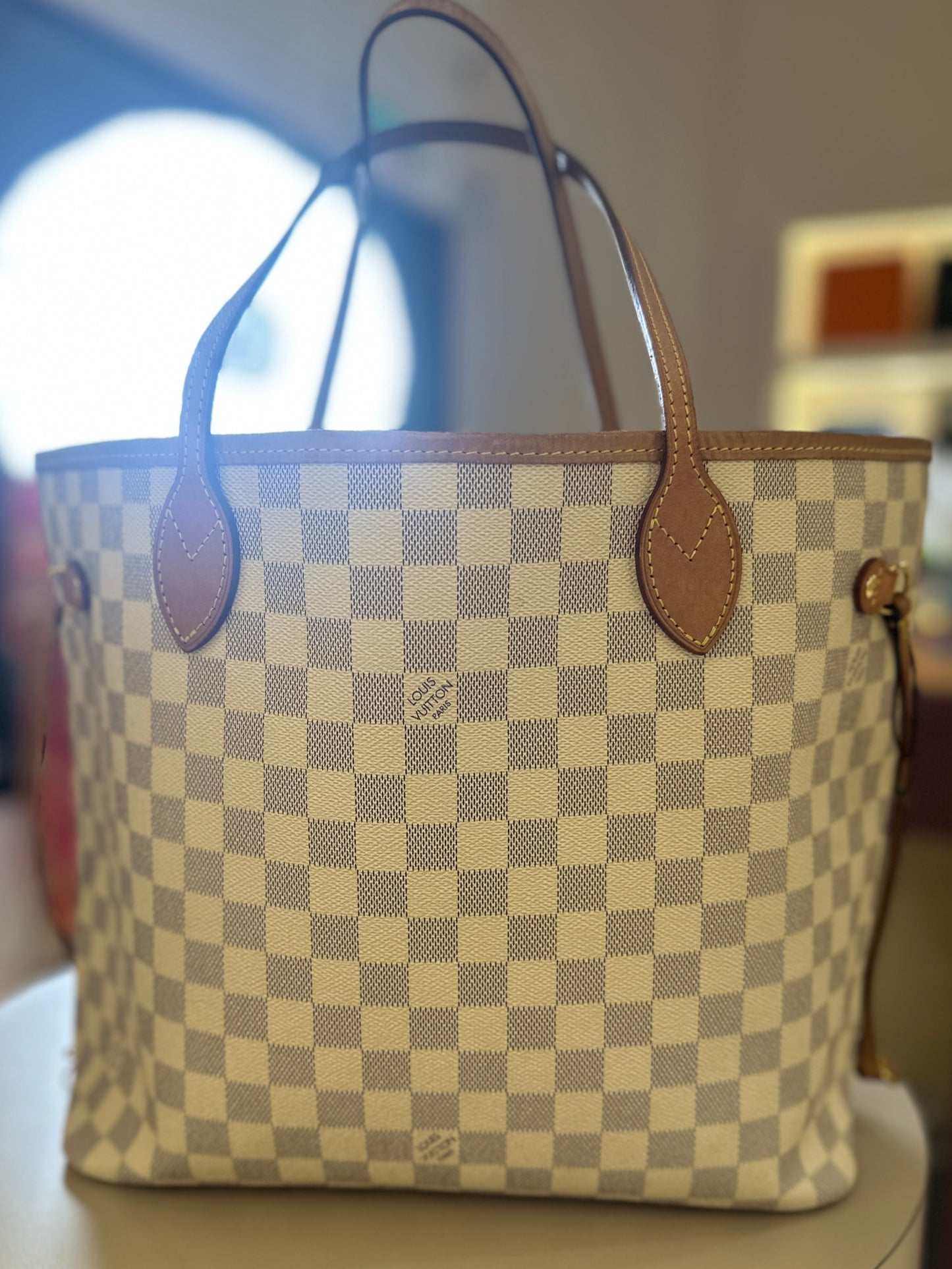 LOUIS VUITTON NEVERFULL MM DAMIER AZUR