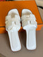 HERMES ORAN SANDAL WHITE